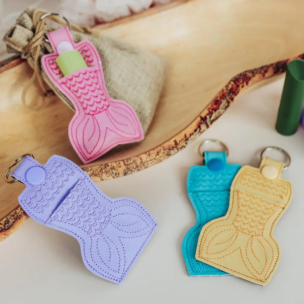 Lip balm holder on sale keychain