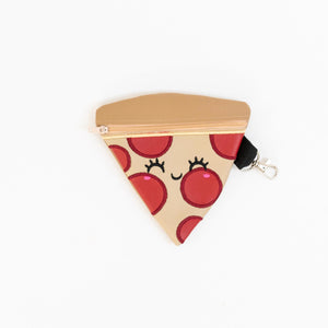 Pizza Slice Zippered Pouch Tiny Owls Gift Co