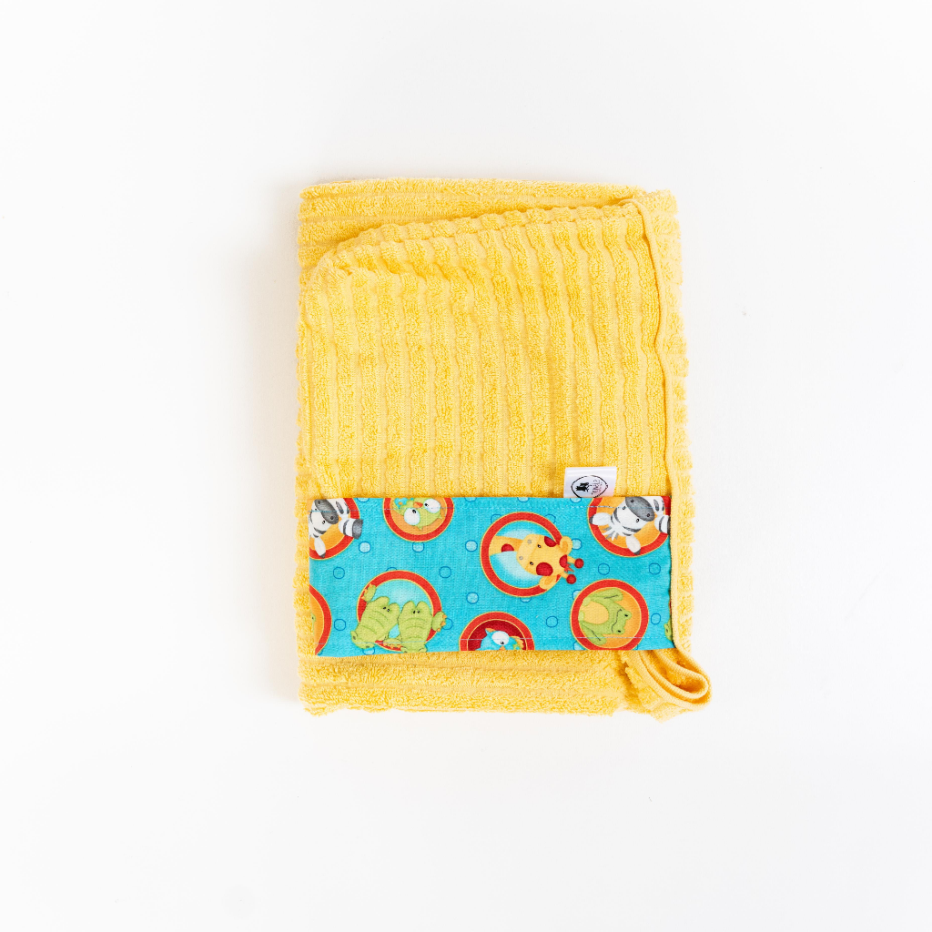 Animals at the Zoo Hooded Baby Towel