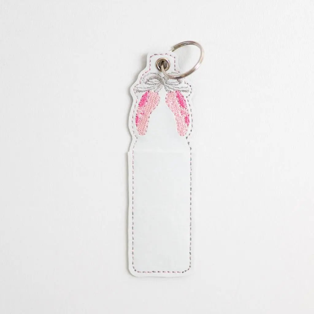Ballet Dancer Lip Balm Keychain Holder