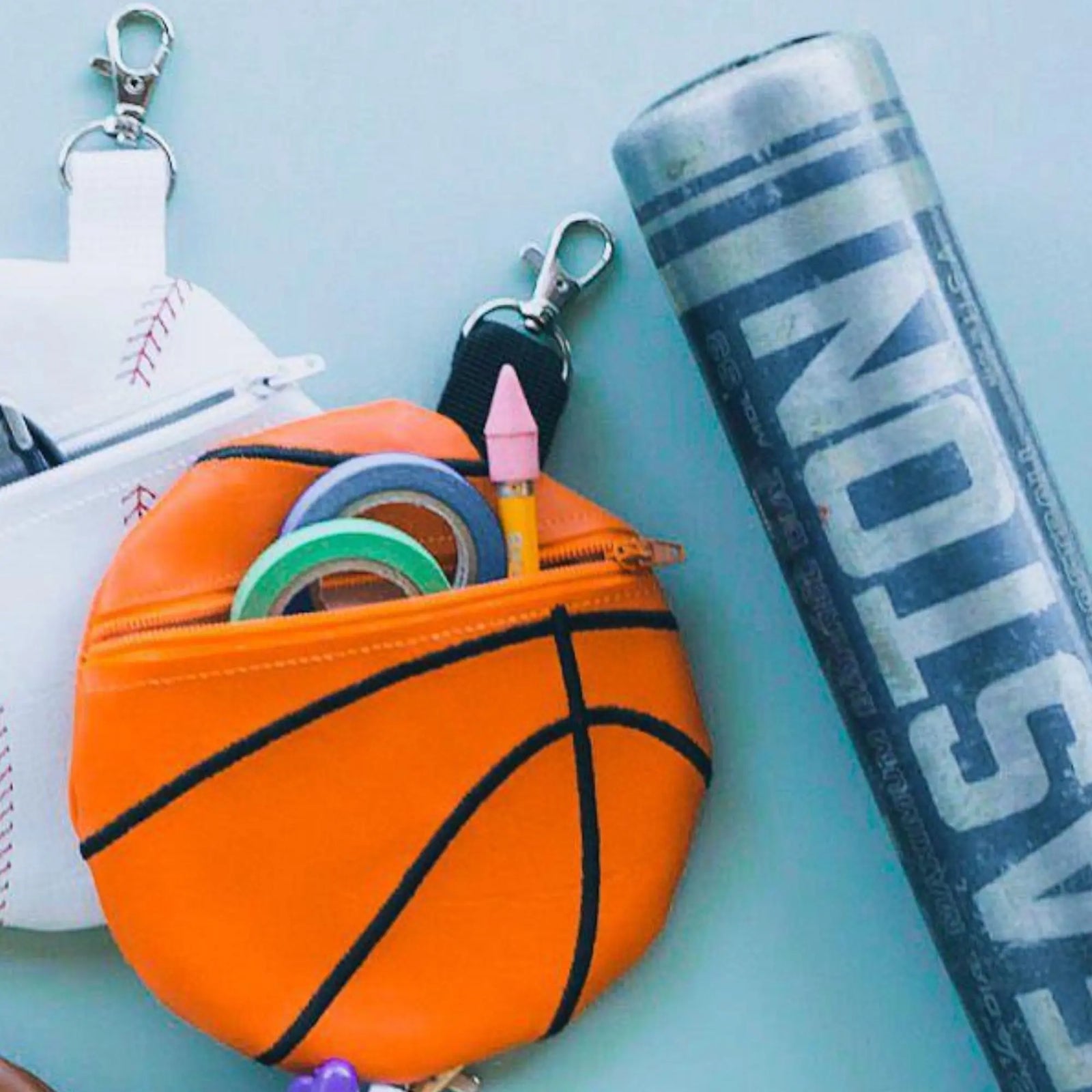 Basketball Zippered Pouch