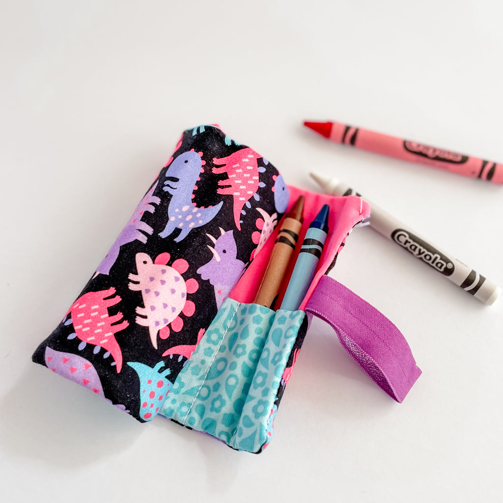 Crayon Roll for Kids Art Supplies Tiny Owls Gift Co