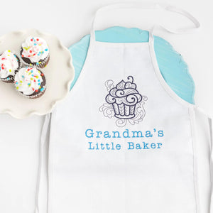 Grandma's Little Baker Kids Apron Tiny Owls Gift Co