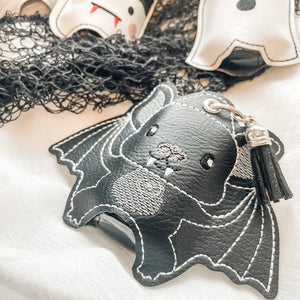"Halloween Bat" Hand Sanitizer Holder Tiny Owls Gift Co