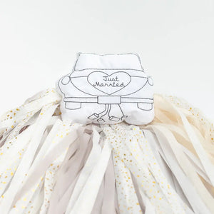 Honeymoon Car Doodle Pillow Wedding Activity for Kids