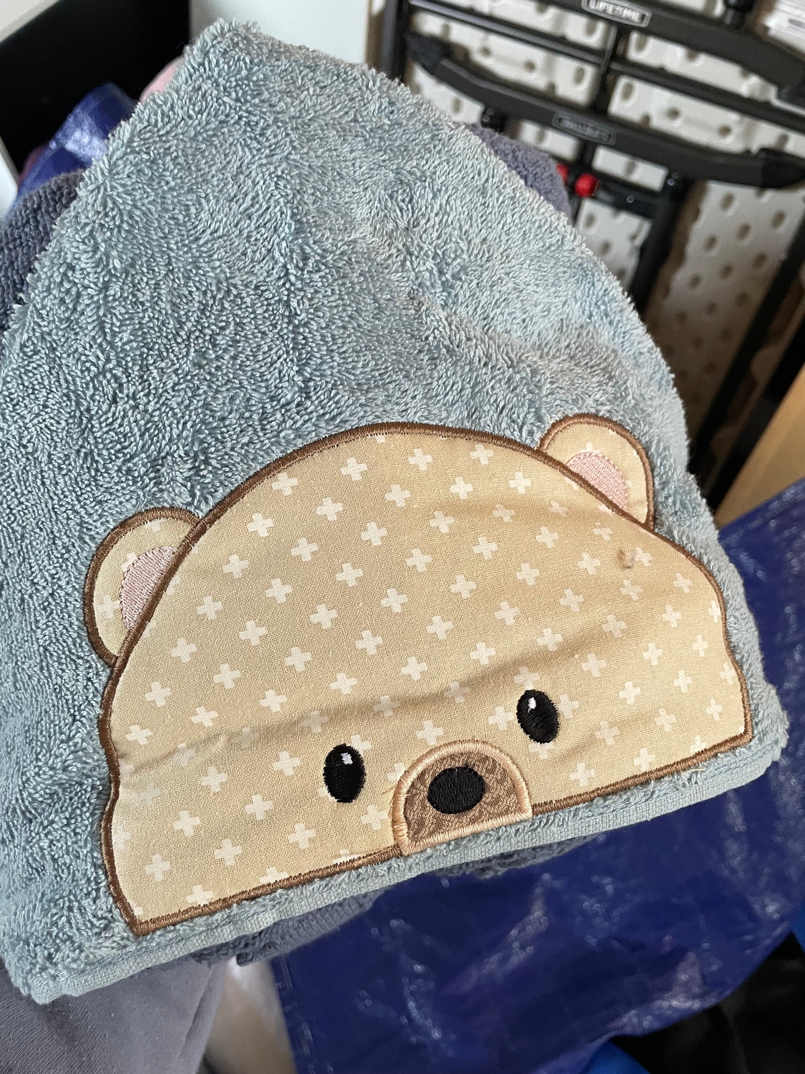 Custom Order for Katrina Baby Bear Peeker Hooded Towel