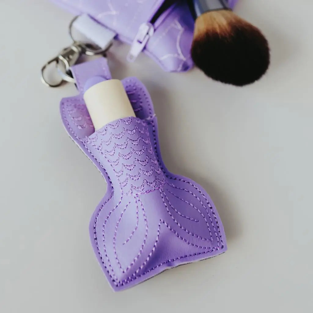 Mermaid Lipbalm Holder Keychain - Tiny Owls Gift Co
