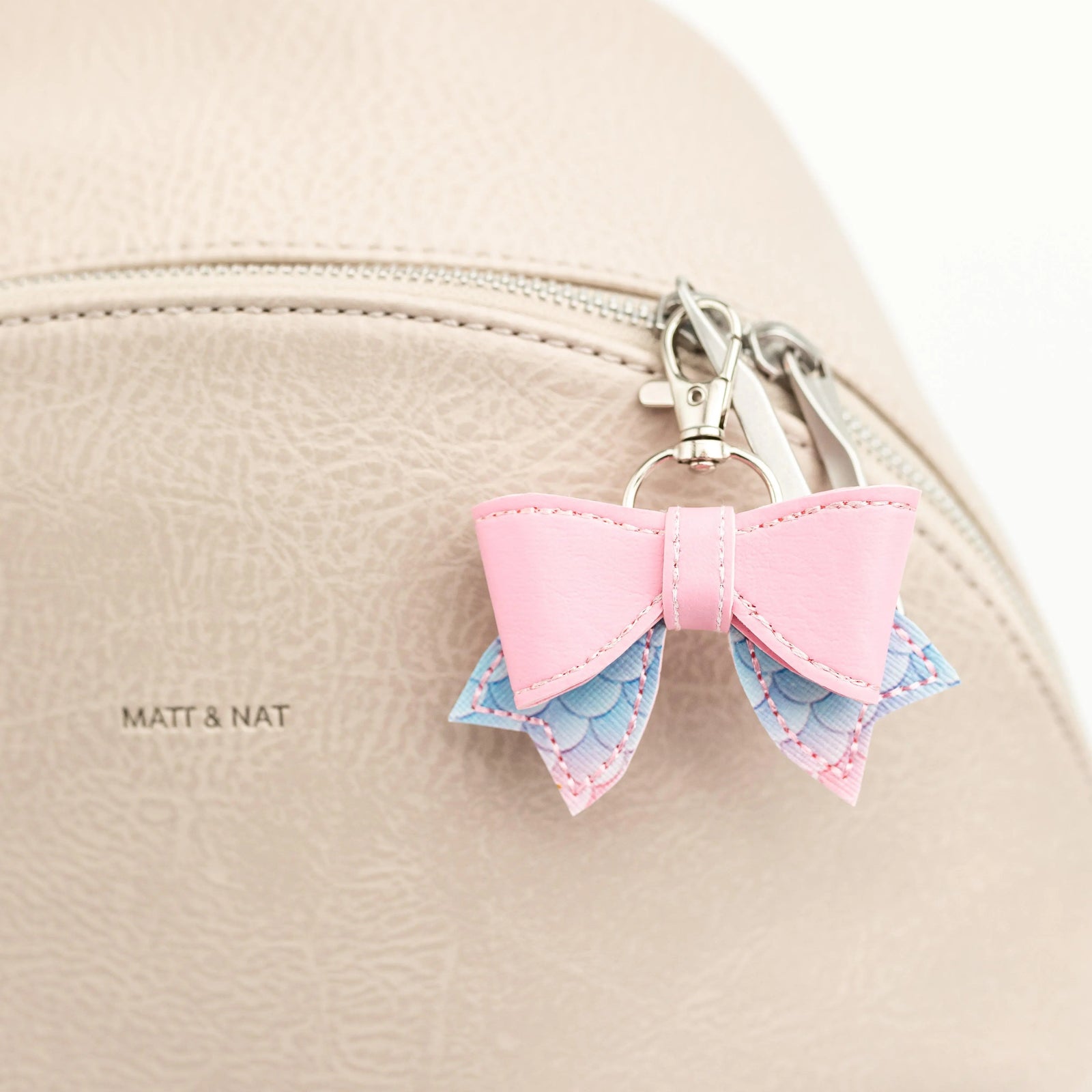 "Mermaid" Pastel Bow Keychain Purse Charm Tiny Owls Gift Co