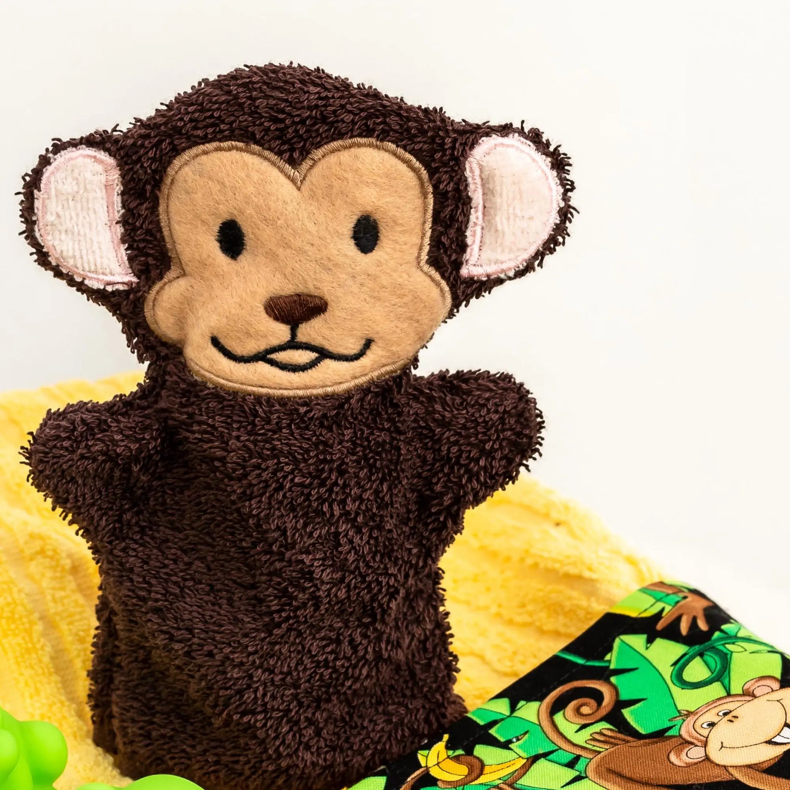 Monkey Kids Bath Mitt Tiny Owls Gift Co