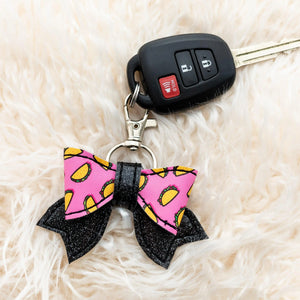Pink Taco Keychain Purse Charm