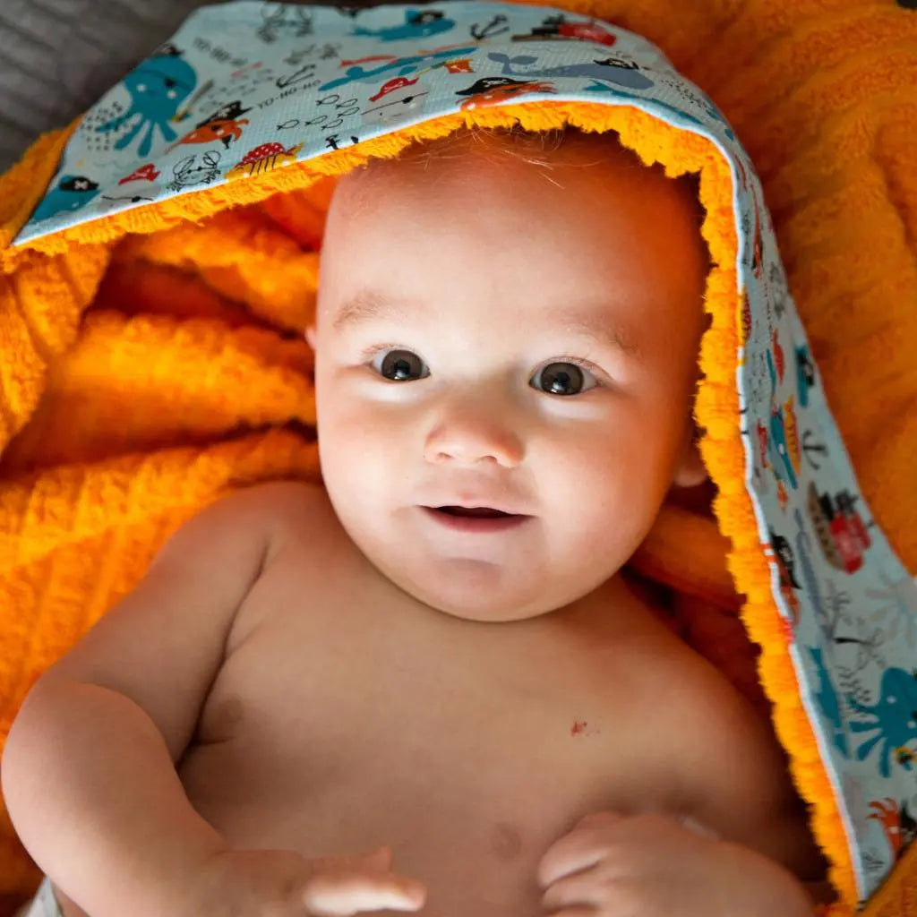 Pirate Friends Kids Hooded Towel