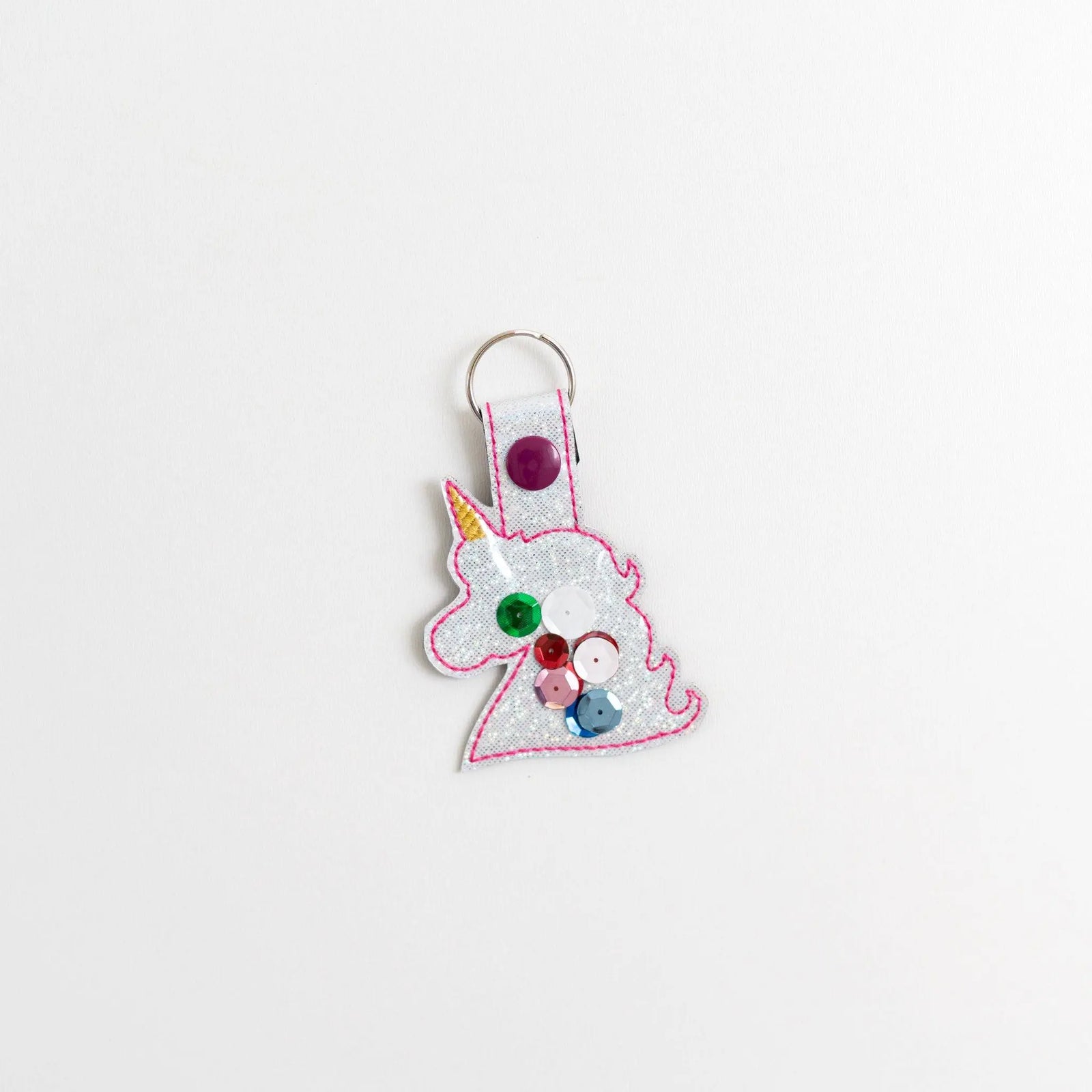 Sequin Unicorn Keychain