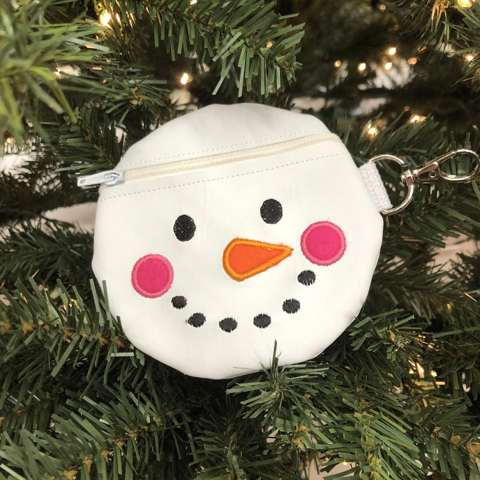 Snowman Zippered Pouch Gift Card Holder