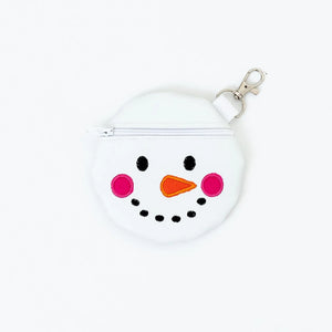 Snowman Zippered Pouch Gift Card Holder