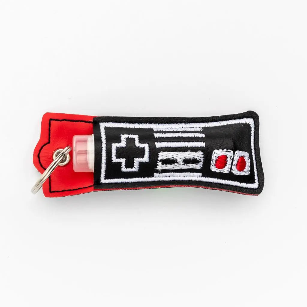 Video Gamer Chapstick Holder Keychain