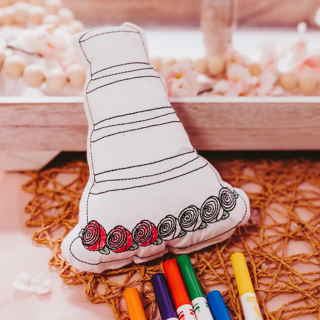 Wedding Cake Coloring Pillow Wedding Activity for Kids Tiny Owls Gift Co