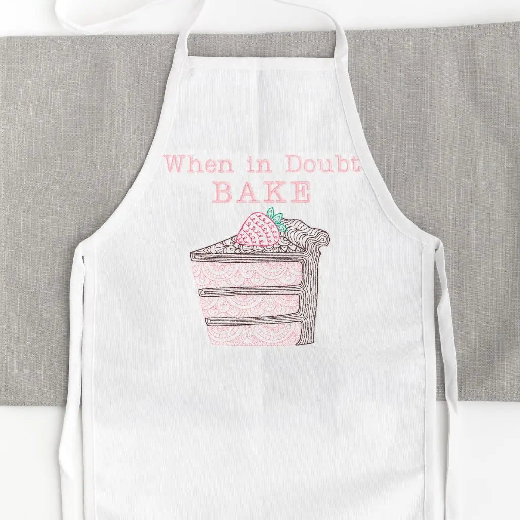 When in Doubt Bake Kitchen Apron for Kids