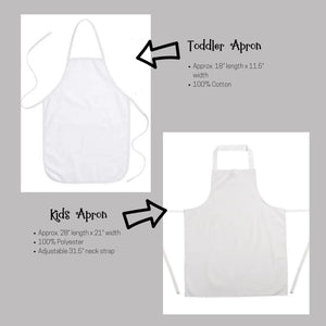 When in Doubt Bake Kitchen Apron for Kids Tiny Owls Gift Co